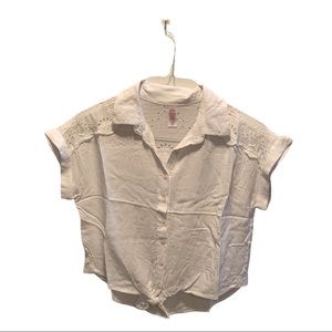 NEW Girls Tie Front Shirt Justice Size 12